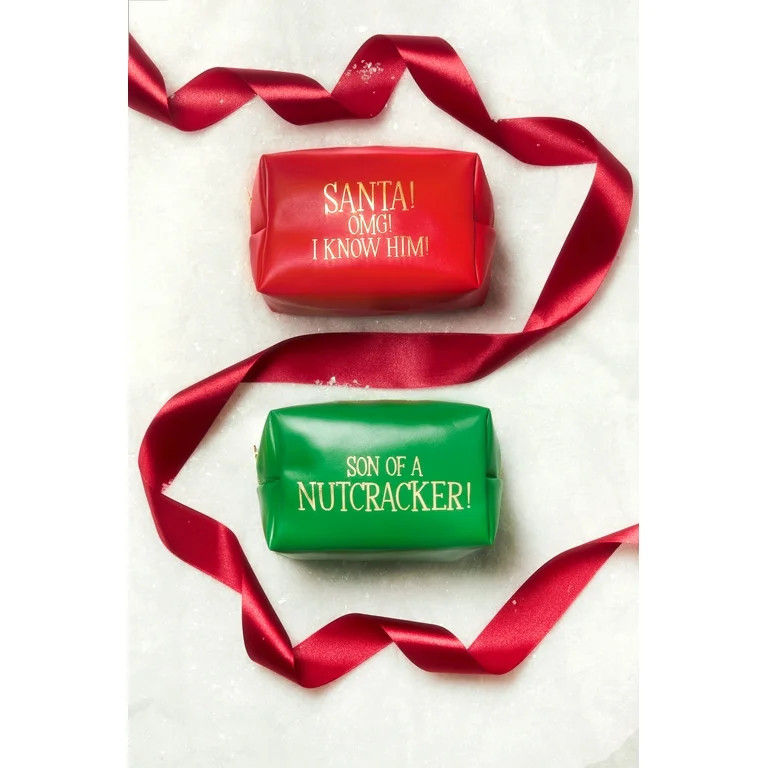 Elf™ x Revolution "SON of a NUTCRACKER!" Green Makeup Bag | Walmart (US)