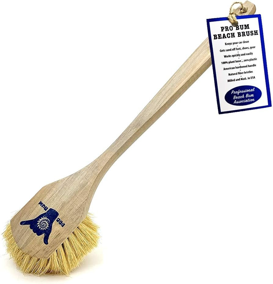 Beach Brush, Cleans Sandy Feet, Shoes, Equipment, Keeps Cars Clean, Zero Plastic, 100% Biodegrada... | Amazon (US)