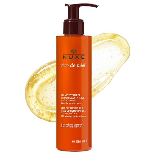 NUXE Reve de Miel Facial Cleanser & Makeup Remover For Dry Skin, 6.7 Fl Oz | Amazon (US)
