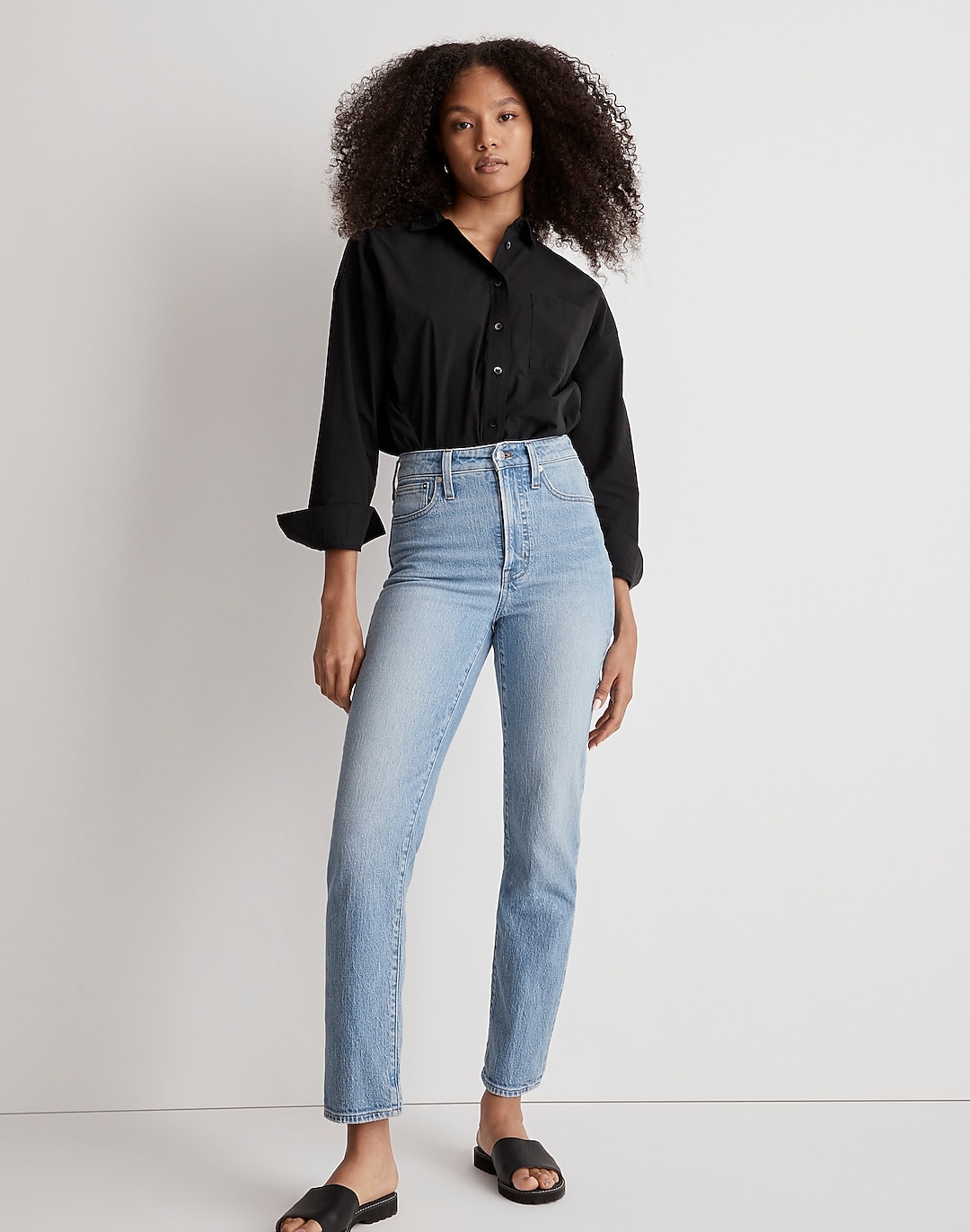 The Perfect Vintage Straight Jean in Ferman Wash | Madewell