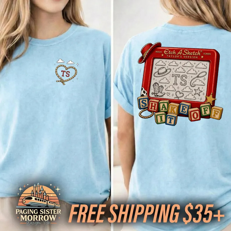 Toy Story Etch A Sketch Taylor's Version Shirt, Shake It off Western Swiftie Tee - Etsy | Etsy (Global)