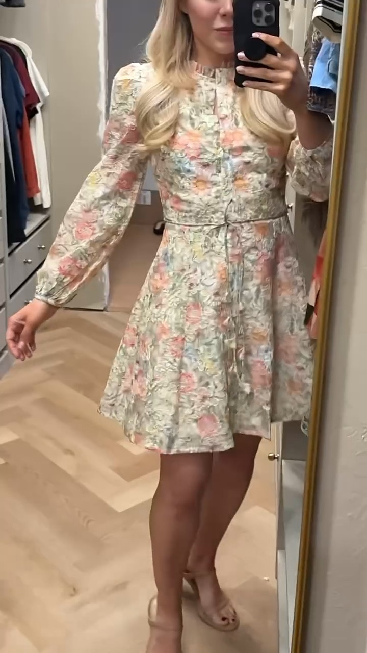 So cute - looks like Zimmermann!
RUNS SMALL across chest (wearing my usual XS but need small)


#LTKSeasonal