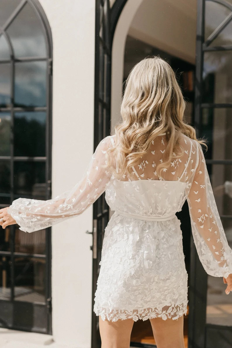 Lace Robe Including Slip / Lace Bridal Robe / Bridesmaid Robes / Robe / Bridal Robe / Bride Robe ... | Etsy (US)