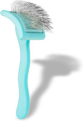 Chris Christensen Dog, Cat & Horse Slicker Brush, Teal, Medium | Chewy