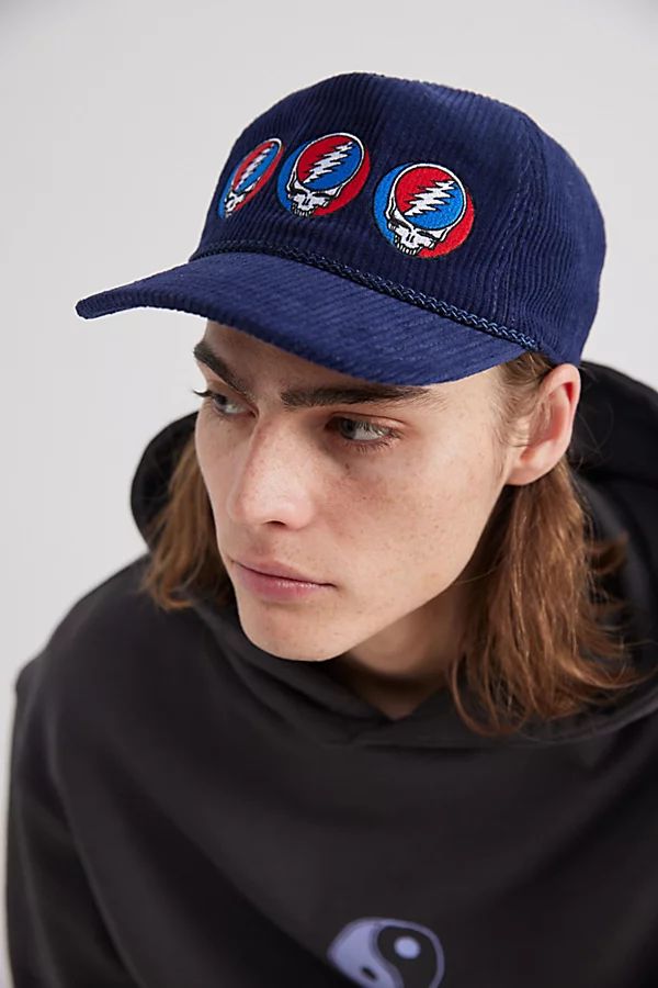 Grateful Dead Stealie Repeat Cord Hat | Urban Outfitters (US and RoW)