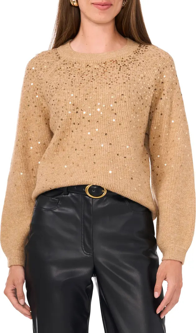 Sequin Crewneck Sweater | Nordstrom