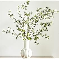 Avoeco Artificial Greenery Stems, 47”Tall Fake Plants Branches, Real Touch Faux Enkianthus Peru... | Amazon (US)