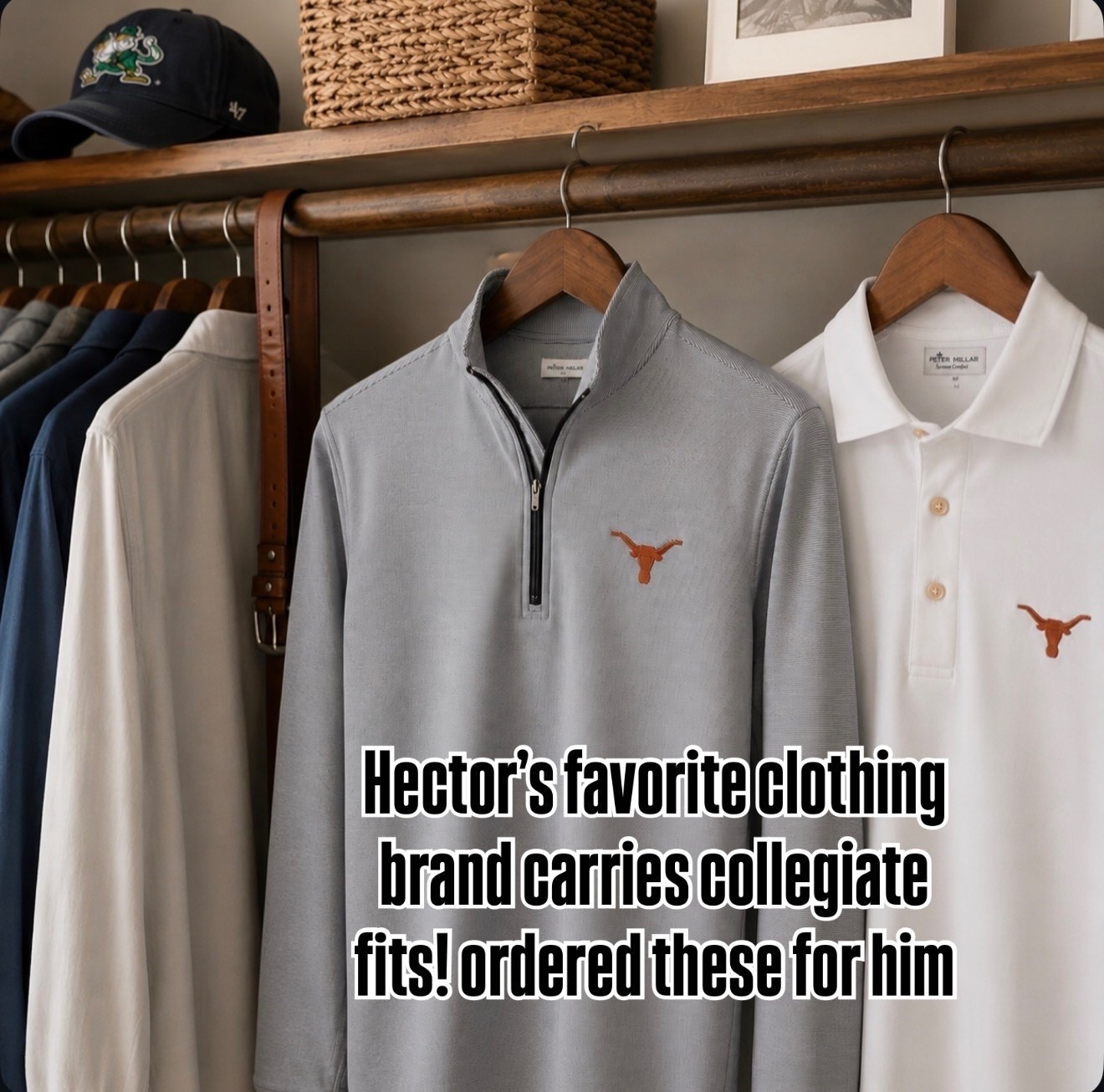 Peter Millard Texas longhorn pullover / Father’s Day gift idea