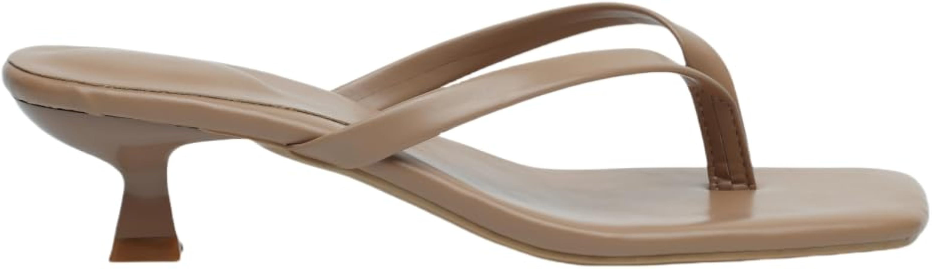 Womens Kitten Heel Flip Flops Thong Sandals Slip On Slide Sandals with Comfortable Memory Foam | Amazon (CA)