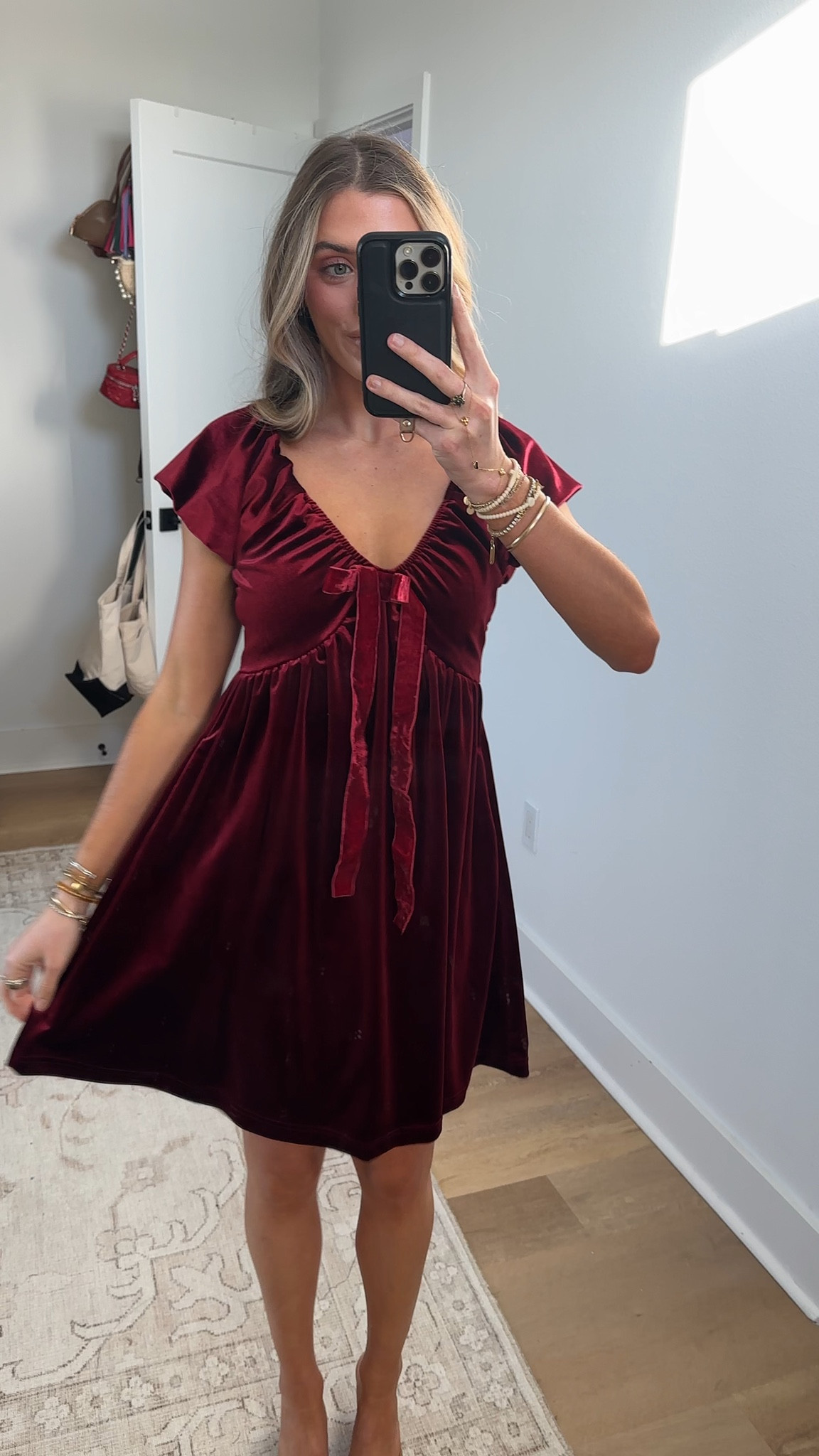Amazon size small Majdan Womens Deep V Neck Velvet Mini Dress Bow Dress with Pockets Cocktail Party Winter Club Dress

#LTKSeasonal #LTKSaleAlert #LTKootd