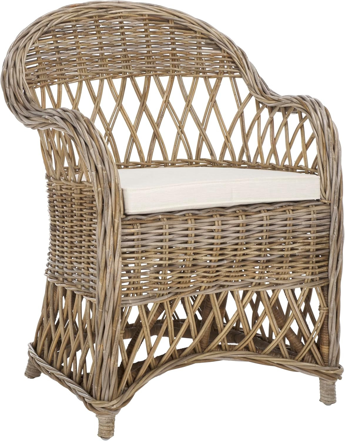 Safavieh Home Collection Inez Natural Wicker Club Chair | Amazon (US)
