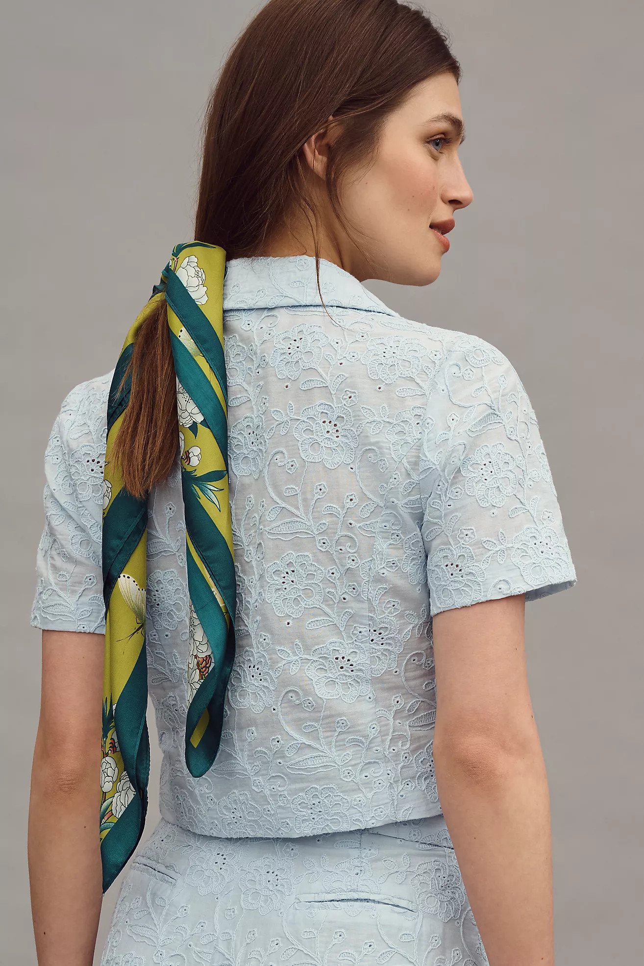 Wallpaper Floral Hair Scarves, Set of 2 | Anthropologie (US)