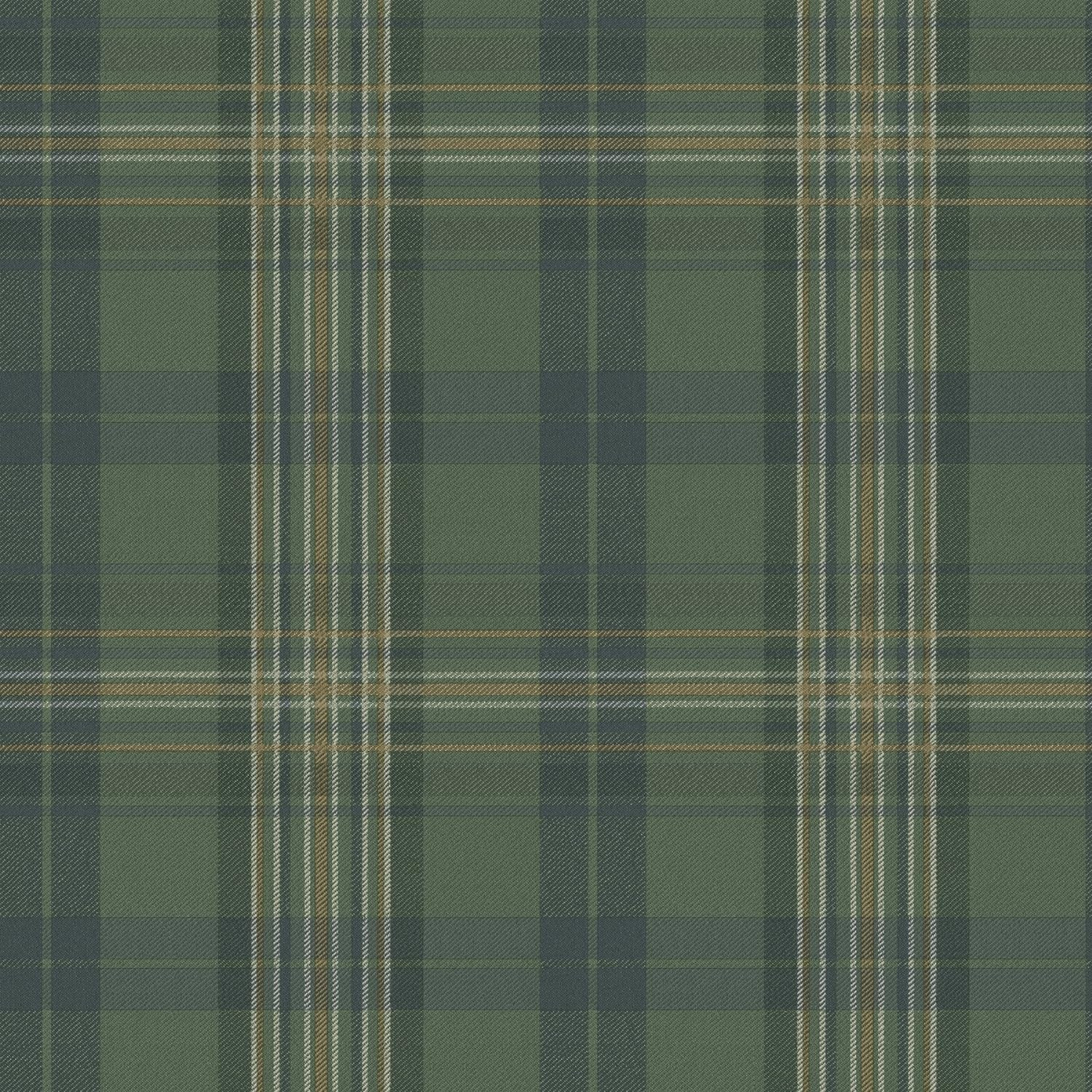 Chesapeake MAN330212 Austin Plaid Wallpaper, Green | Amazon (US)