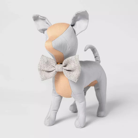 Tweed Collar Slide Dog Bowtie - Gray - Boots & Barkley™ | Target