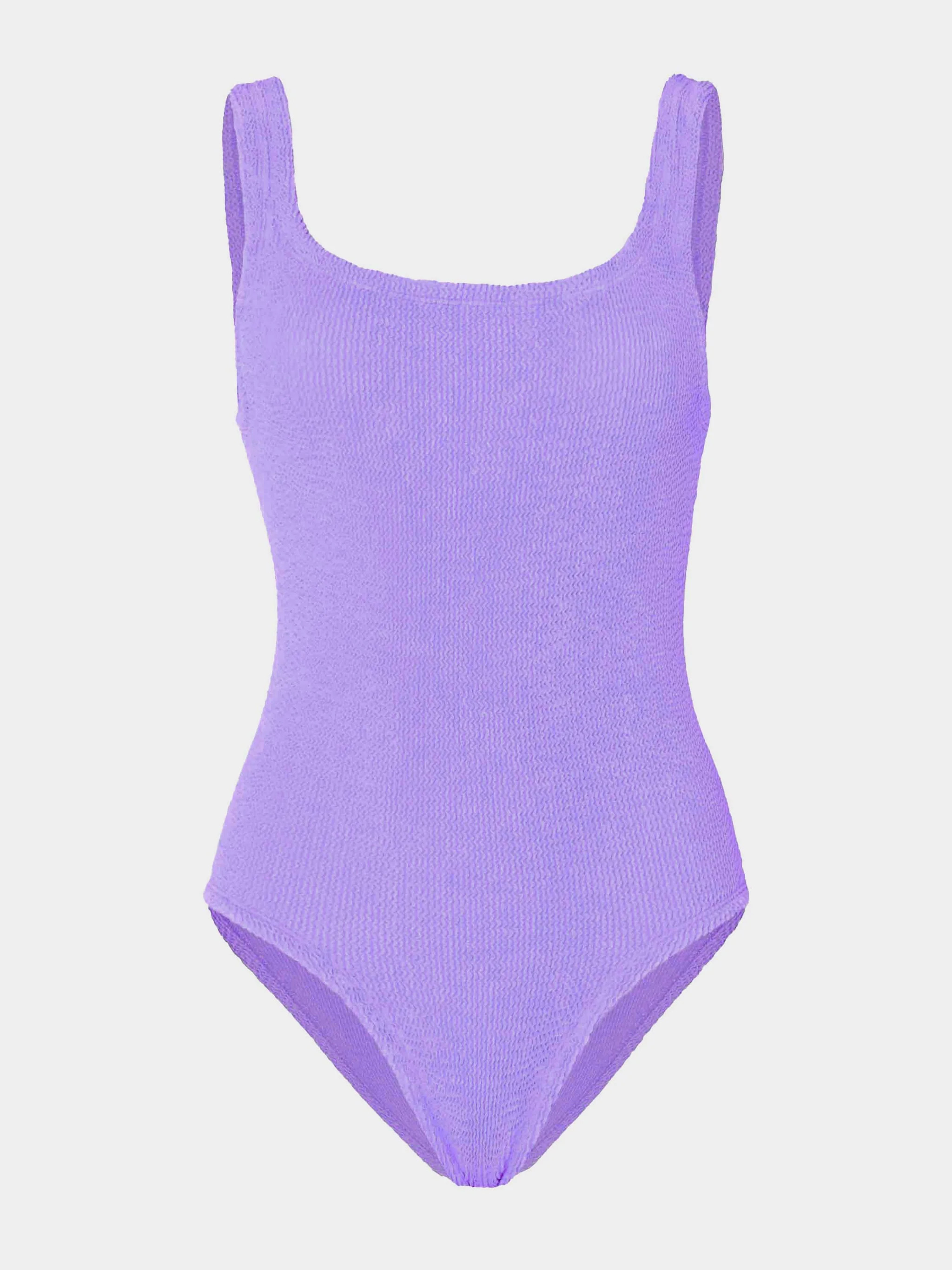 Coverage Square Neck Swim - Lilac | HUNZA G