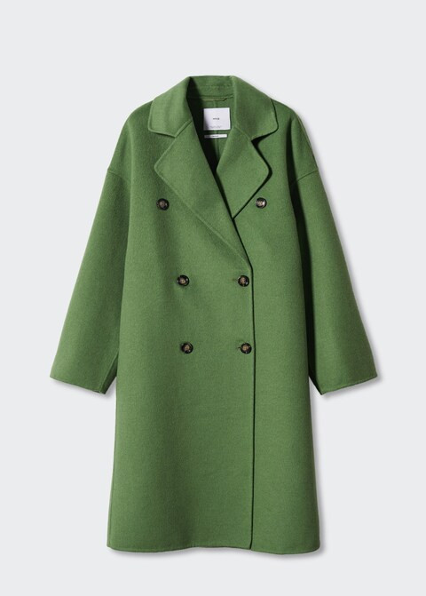 Handmade oversized wool coat -  Women | Mango USA | MANGO (US)