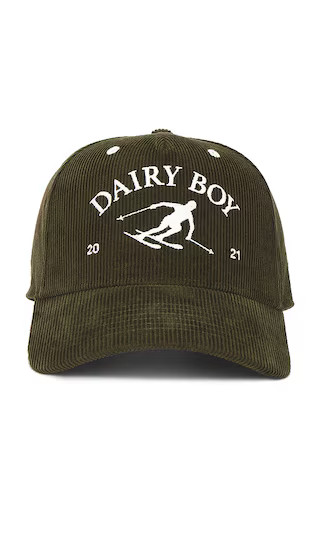 Dairy Boy Mountain Corduroy Trucker Hat in Green. | Revolve Clothing (Global)
