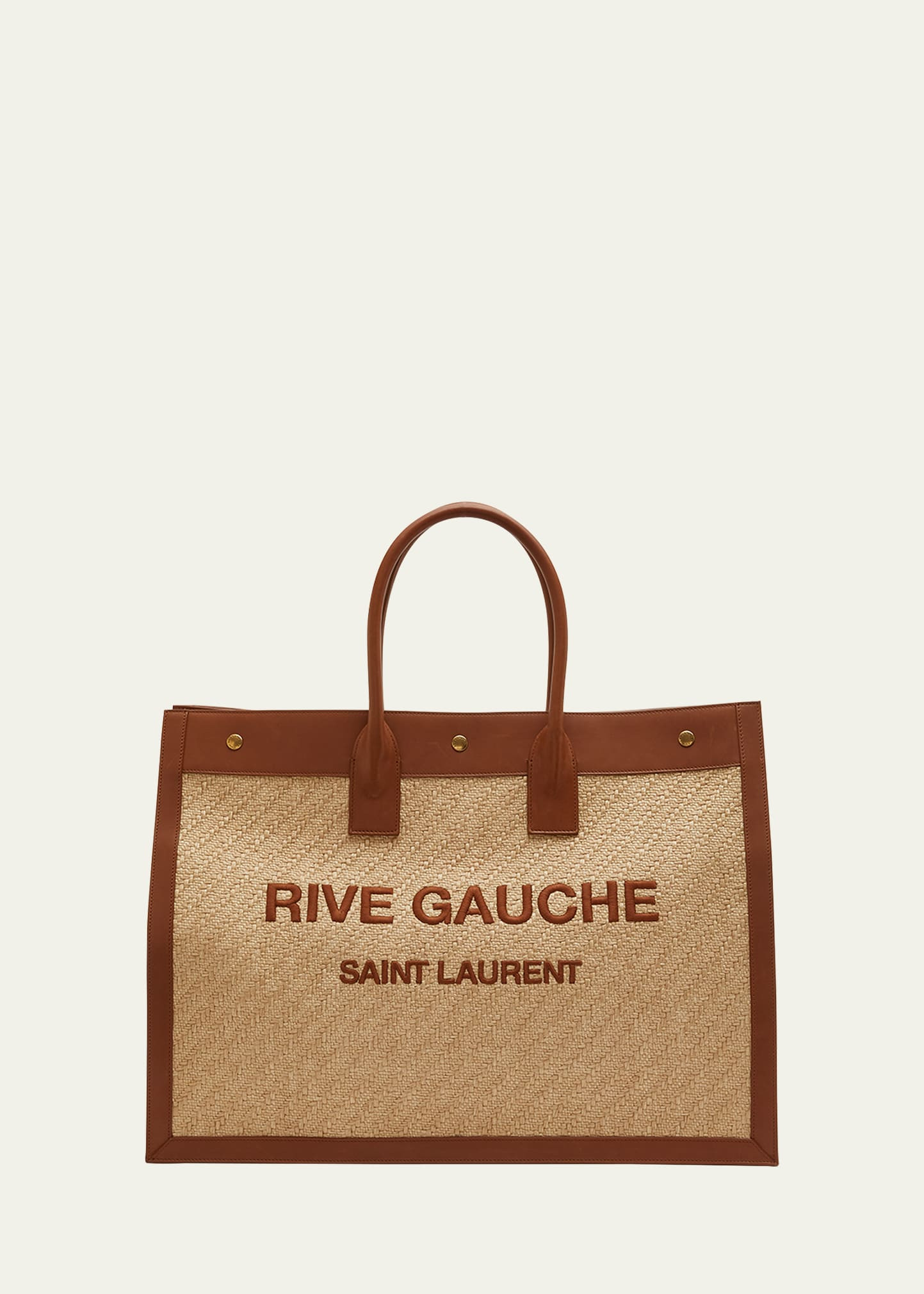 Rive Gauche Large Raffia Tote Bag | Bergdorf Goodman