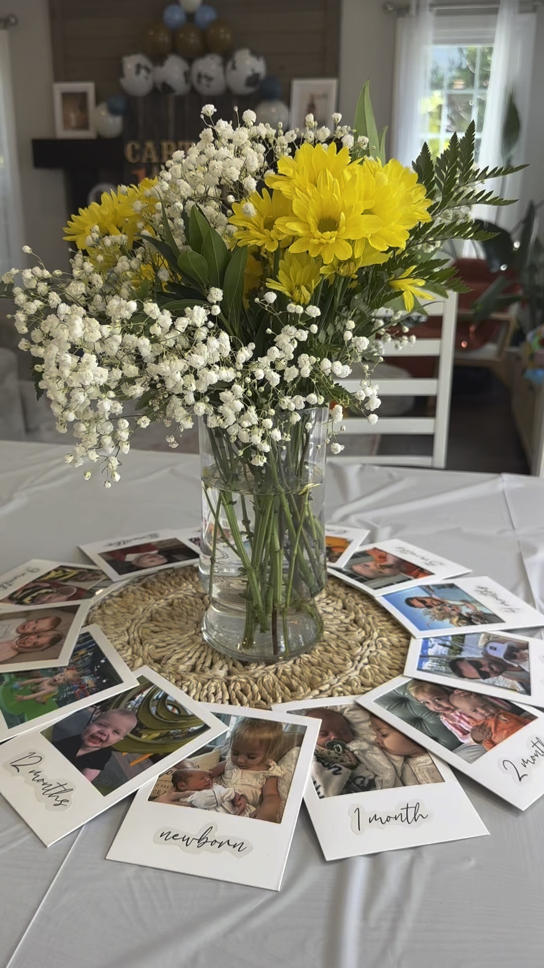 One of my absolute favorite first birthday finds! This kit comes with a Boho picture holder and Polaroids to highlight each month of birth. 

One of my favorite first birthday decorations ! 

#LTKkids #LTKbump #LTKbaby