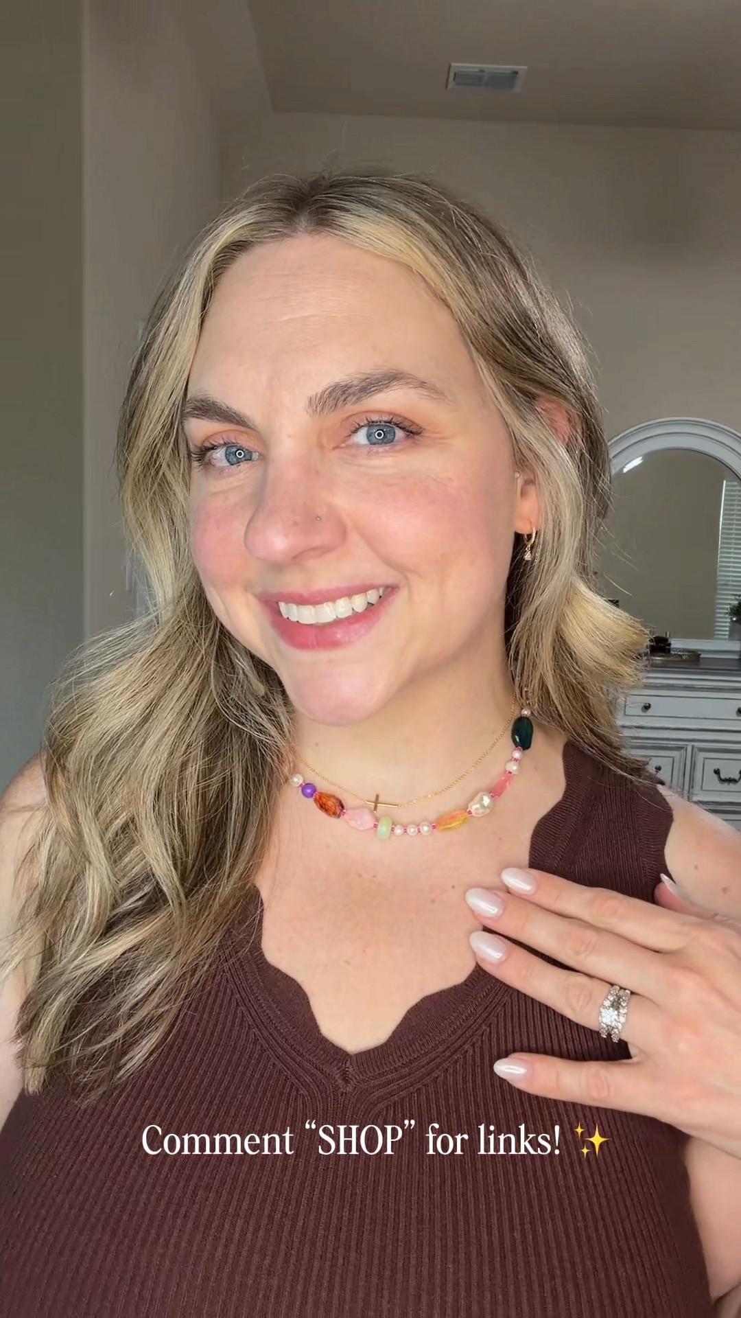 Let's talk jewelry!  ⭐️💖💎 
comment "SHOP" for links to everything. ✨

 @nickelandsuede #jewelryfinds #waterproofjewelry #beadednecklaces #crossnecklace #summerwear mom style, trendy fashion, trendy jewelry, affordable waterproof jewelry

#LTKBeauty #LTKvlog #LTKootd