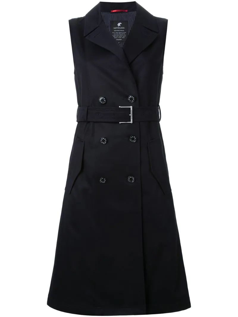 Loveless sleeveless trench dress | FarFetch US