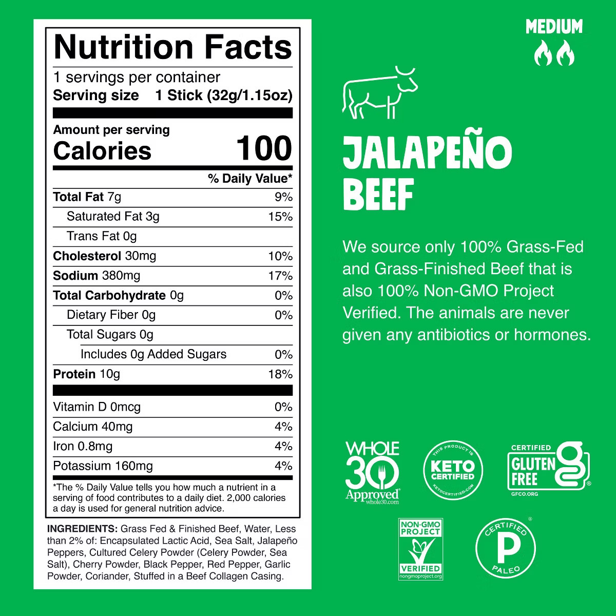 Chomps Jalapeno Beef - 8ct/9.2oz | Target
