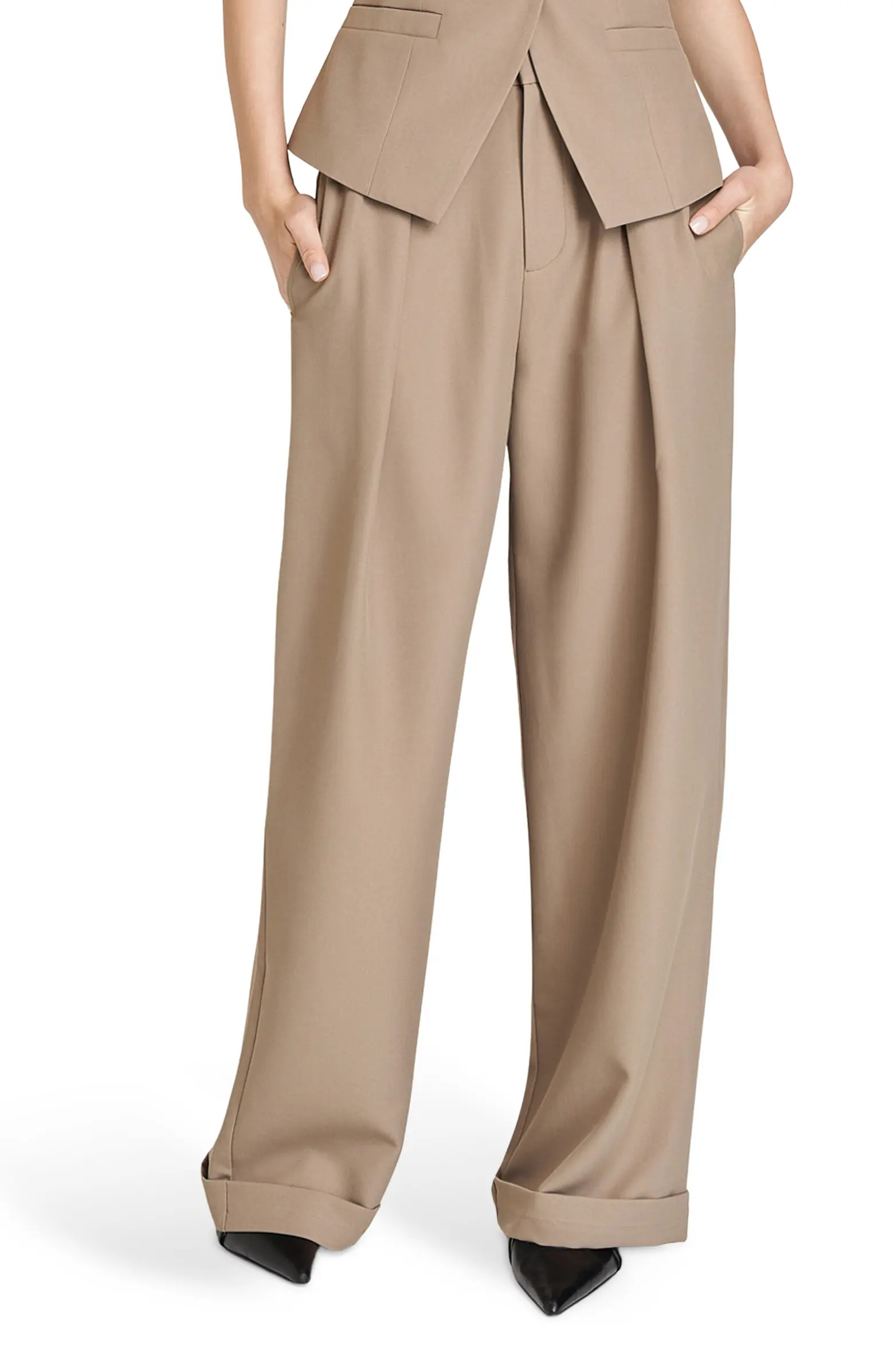WAYF Maddox Pleated Cuff Trousers | Nordstrom | Nordstrom