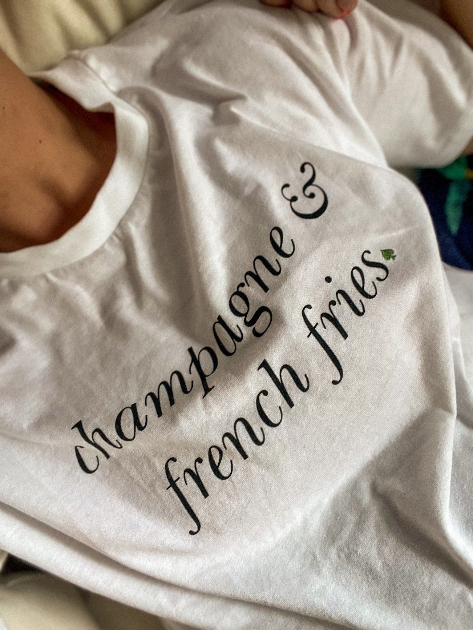 Kate Spade x Target champagne & french fries graphic tee - so many of y’all asked me about this tee. It’s sold out but I found them online!! 

#LTKStyleTip #LTKSeasonal #LTKGiftGuide