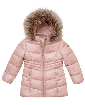 Toddler Girls Stadium Length Puffer Jacket | Macys (US)
