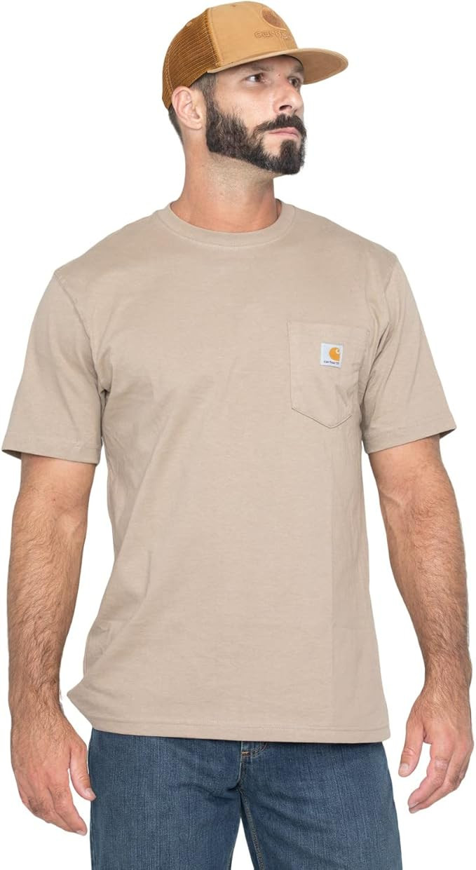 Carhartt Men's Loose Fit Heavyweight Short-Sleeve Pocket T-Shirt | Amazon (US)