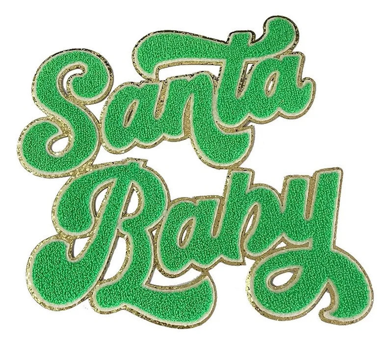 Santa Baby Iron on Patch Christmas Iron on Chenille Patch - Etsy | Etsy (US)