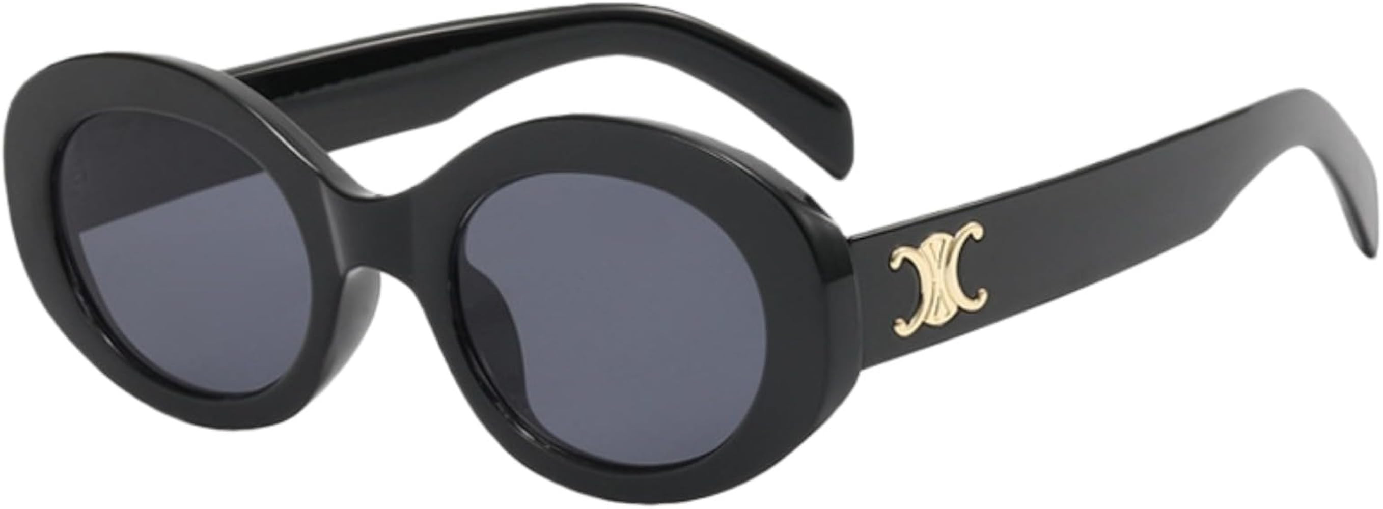 Retro Oval Sonnenbrille für Damen, Vintage Schmale Modische UV400 Schutz Brille, Kleine Ovale De... | Amazon (DE)