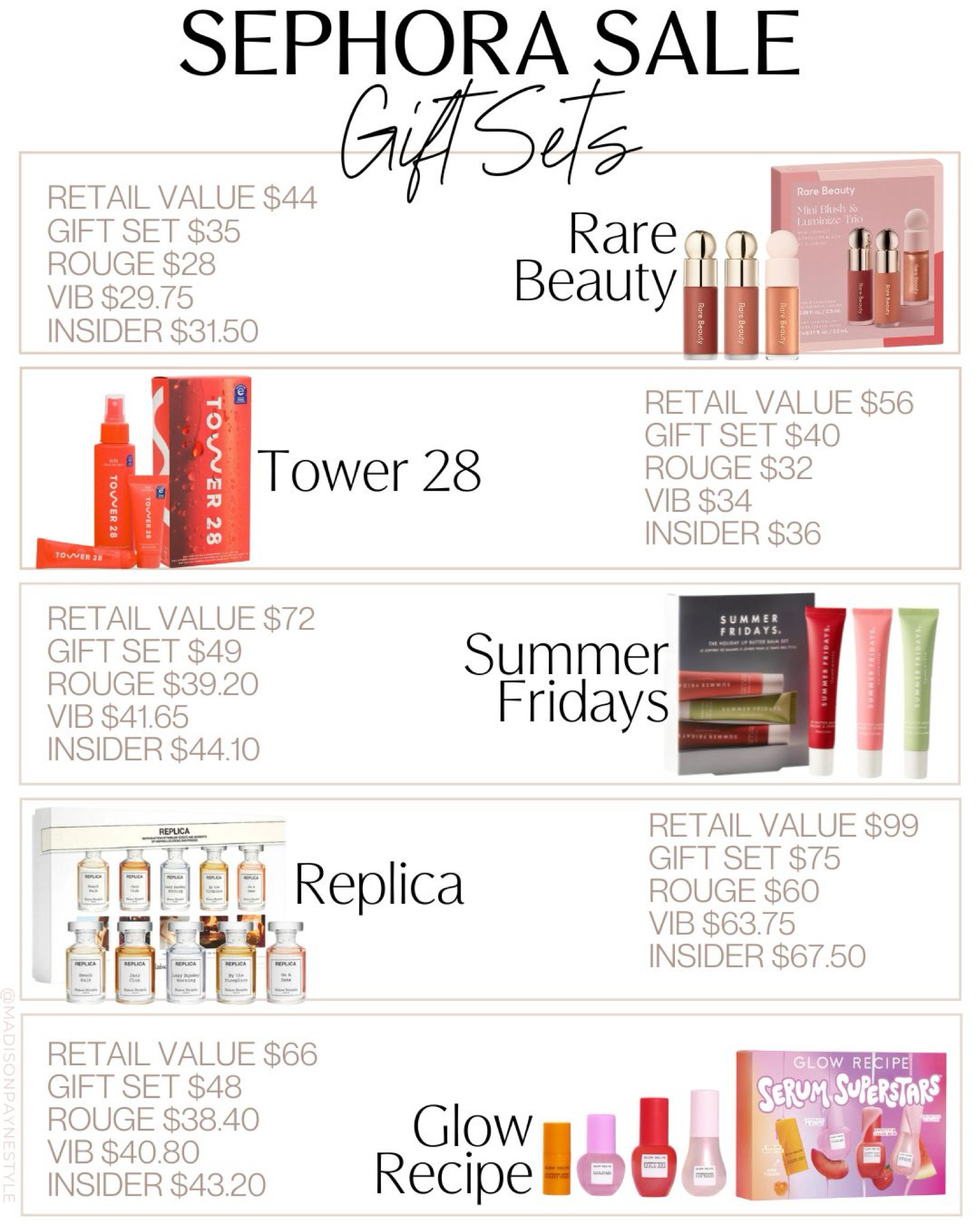 SEPHORA Savings Event Gift Sets💄 The Sephora Sale starts today, November 1st, and ends Monday, November 11th. Rouge status begins today (20% discount), and both VIB (15% off) and Insider (10% off) start on the 5th 🤑 However, EVERYONE can shop the Sephora Collection starting today! ✨ Make sure to use code SAVINGS at checkout! 

Sephora, Sephora sale, Sephora savings event, Sephora event, Sephora savings, Sephora deals, beauty, beauty sale, gift sets, sephora gift sets, Madison Payne 

#LTKSaleAlert #LTKSeasonal #LTKBeauty