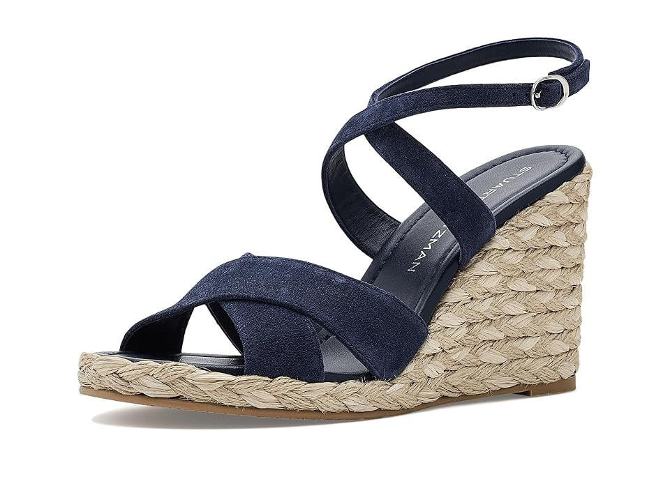 Stuart Weitzman Alyssa Wedge Women's Wedge Shoes Nice Blue: 5.5 M | Zappos.com