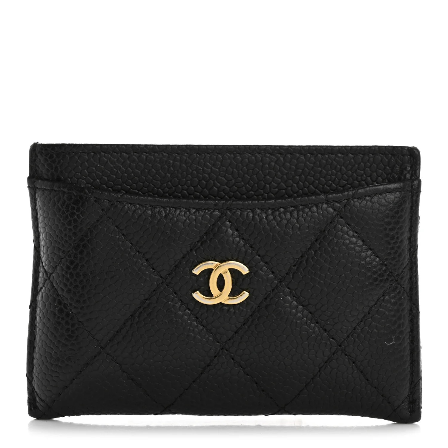 Chanel Caviar Quilted Card Holder Black 1739565 | FASHIONPHILE (US)