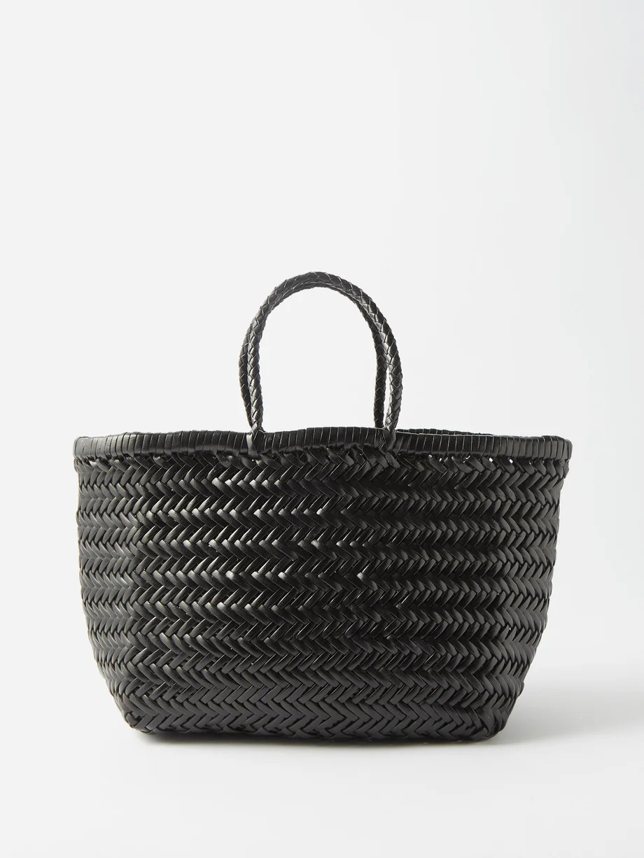 Triple Jump small woven-leather basket bag | Dragon Diffusion | Matches (US)