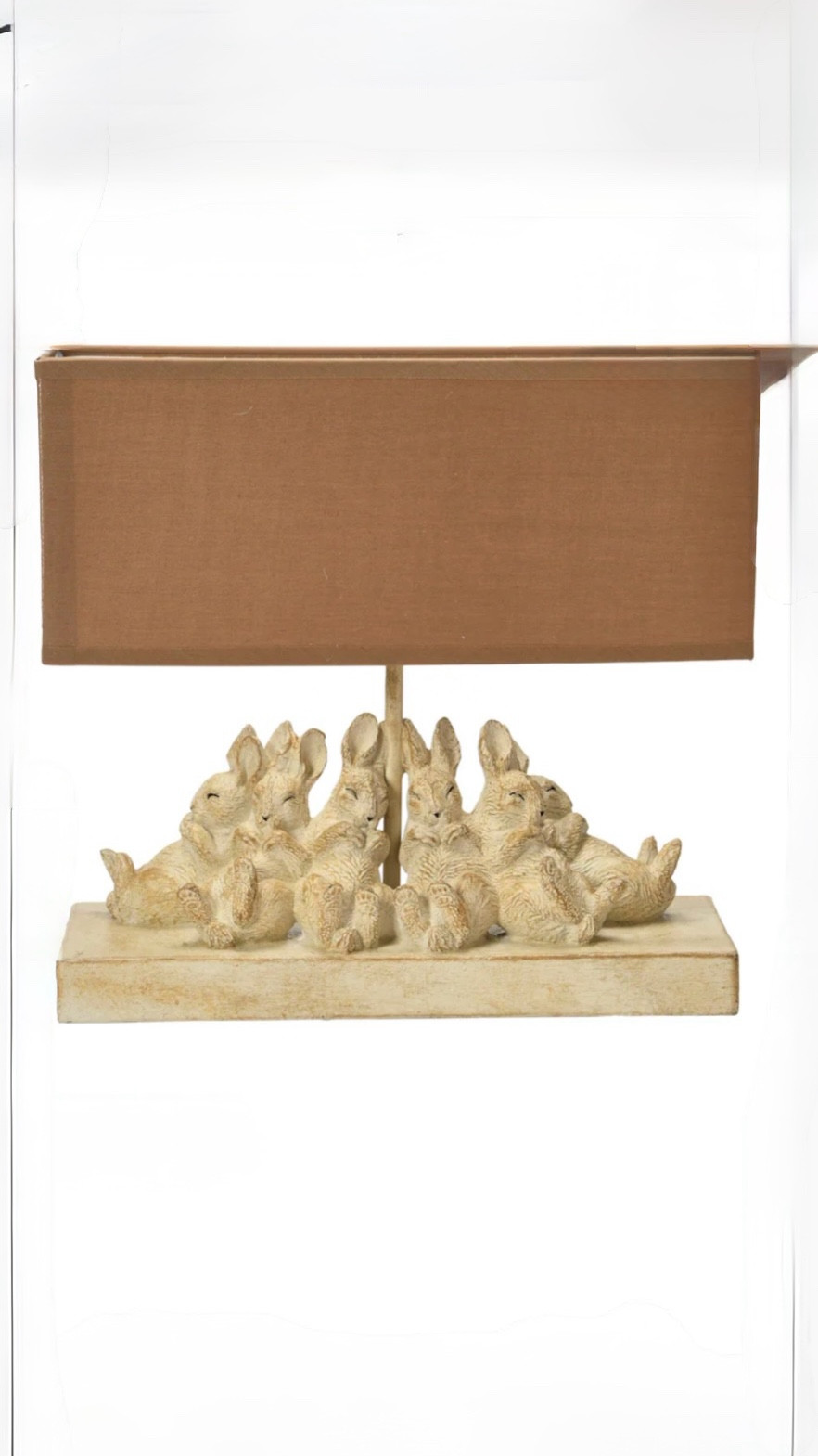 This is where we’re at in midlife.
Losing sleep over bunny lamps.

White sold out overnight. 😴 I grabbed bronze. I’ll style it when it arrives.

#LTKHome #LTKSeasonal #LTKdayinmylife