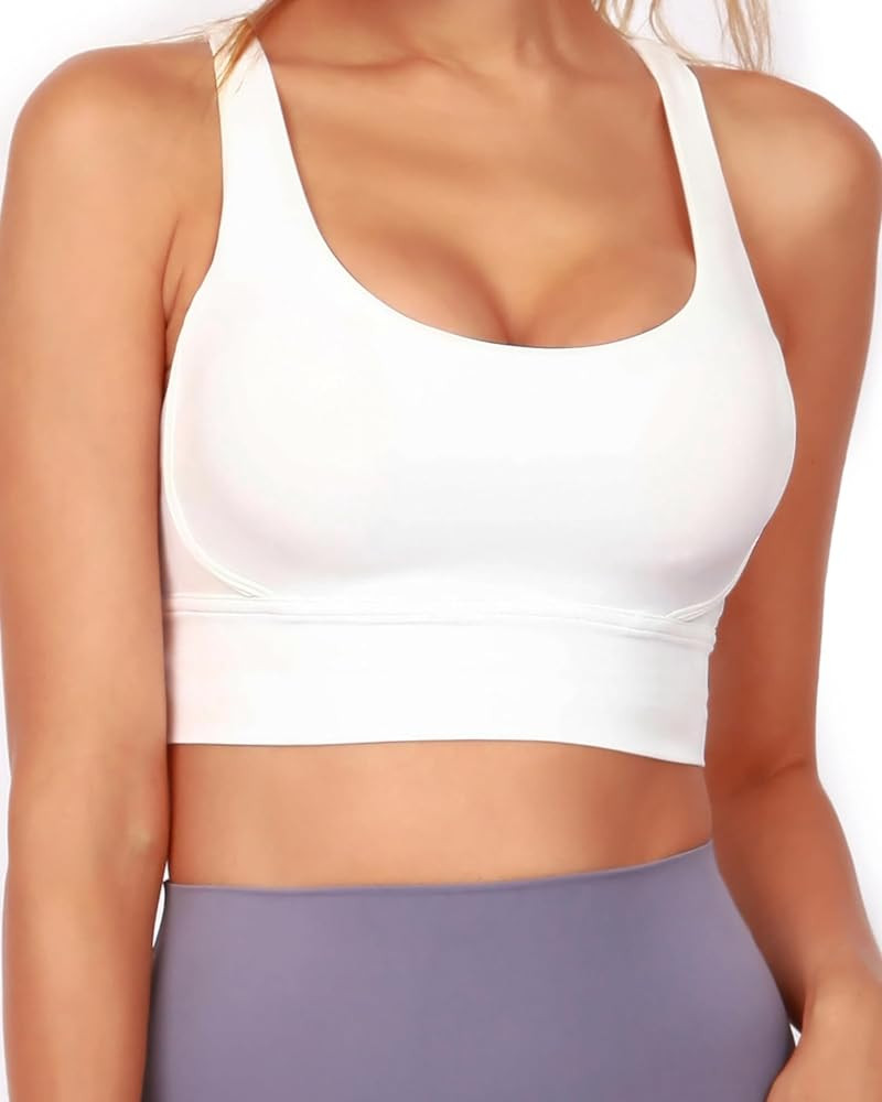 Grace Form Strappy Sports Bra for Women Padded Push Up Sport Bra Athletic Running Workout Bra Yoga Bra | Amazon (US)