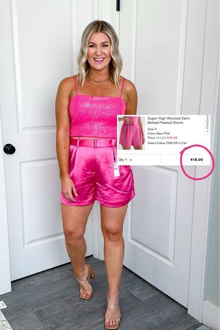 Take a look at the price of these fun pink satin shorts. Perfect for a summer night out! 

#LTKfindsunder50 #LTKstyletip #LTKsalealert