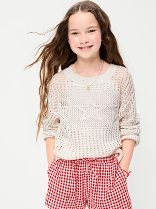 Long-Sleeve Pullover Sweater for Girls | Old Navy (US)