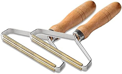 2Pack-Manual Clothes Fuzz Shaver, Portable Lint Remover, Sweater Clean Tool, Double Sided Fuzz Re... | Amazon (US)