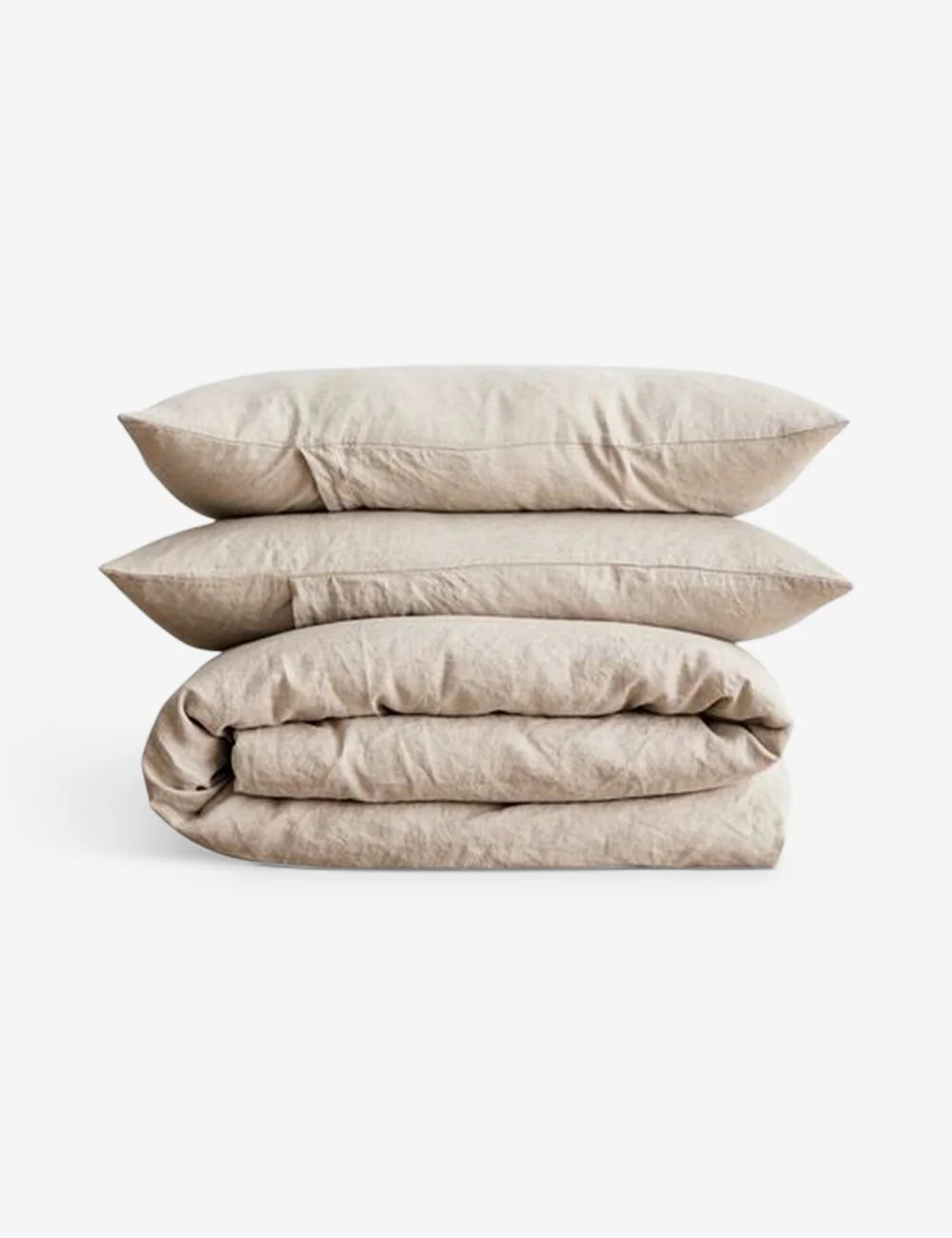 Cultiver Linen Twin Bedding, Duvet Set, Natural | Lulu and Georgia 