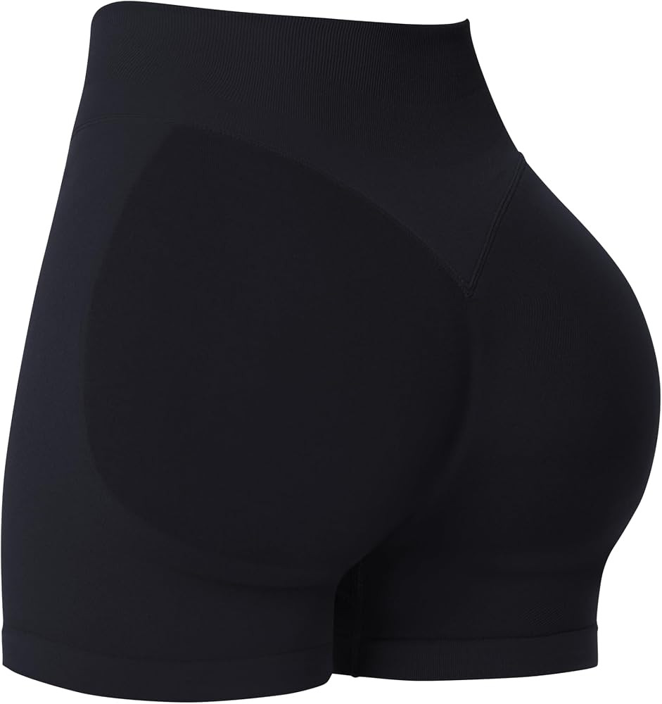 Sunzel Women's Seamless Scrunch Butt Biker Shorts \u2013 High Waisted Booty Lifting Workout Yoga ... | Amazon (US)