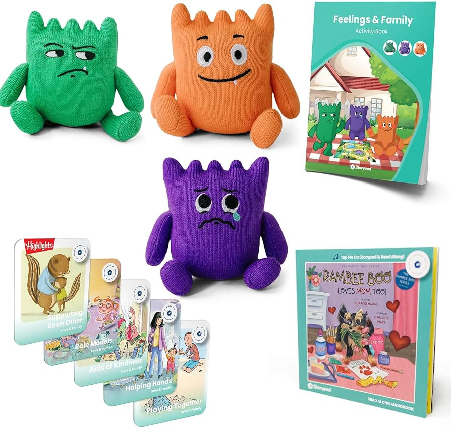 Storypod Feeling & Family Set for The Learning-First Audio Play System | Content for Age 4 Years, 6 Months | SEL Audio Learning & Interactive Fun | Amazon (US)