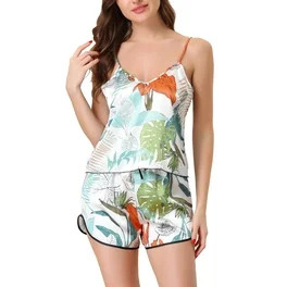 JoyspunJoyspun Women's Satin Racerback Cami and Shorts Pajama Set, 2-Piece, Sizes XS to 3XUSD$12.... | Walmart (US)