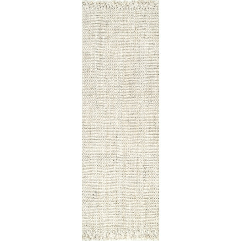nuLOOM Daniela Farmhouse Chunky Jute Runner Rug, 2' 6" x 10', Off White - Walmart.com | Walmart (US)