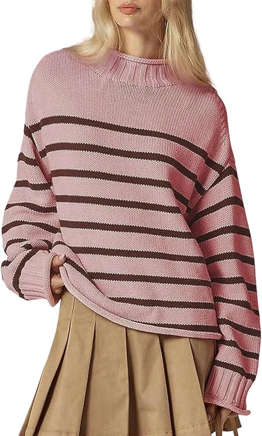 Yimoon Womens Oversized Rollneck Sweater Casual Cable Knit Long Sleeve Chunky Pullover Sweater Fa... | Amazon (US)