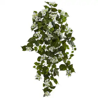 Indoor 37 in. Bougainvillea Hanging Artificial Plant (Set of 2) | The Home Depot