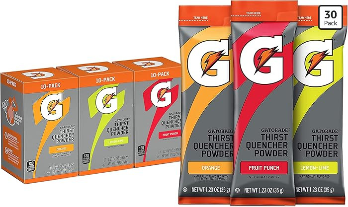 Gatorade Thirst Quencher Powder Sticks, 3 Flavor Variety Pack, (30 Pack) | Amazon (US)