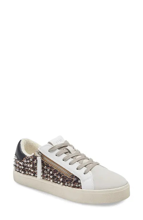 Steve Madden Parka-M Studded Low Top Sneaker in Leopard Print at Nordstrom, Size 9.5 | Nordstrom